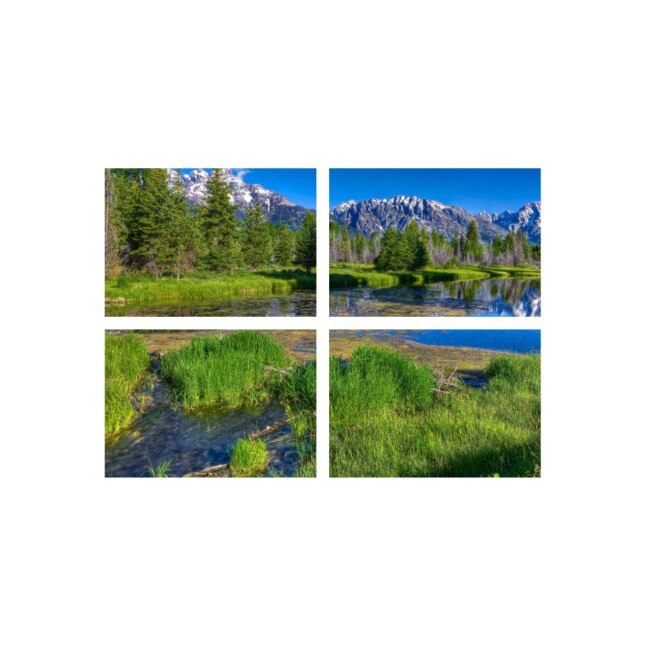 Set tablouri Multicanvas 4 piese 60x40 cm, peisaj 113