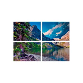 Set tablouri Multicanvas 4 piese 60x40 cm, peisaj 60 Set tablouri Multicanvas 4 piese 60x40 cm, peisaj 60