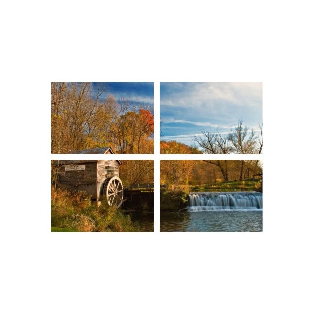 Set tablouri Multicanvas 4 piese 100x70 cm, peisaj 12