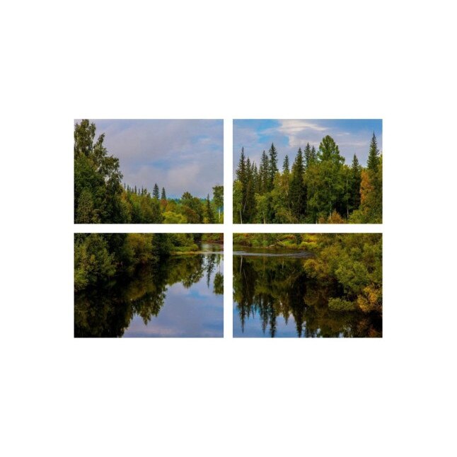 Set tablouri Multicanvas 4 piese 60x40 cm, peisaj 86