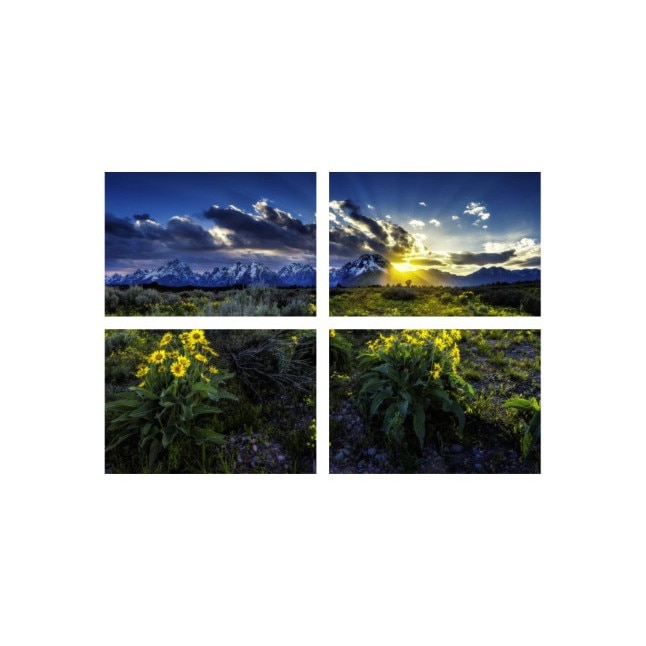 Set tablouri Multicanvas 4 piese 60x40 cm, peisaj 77