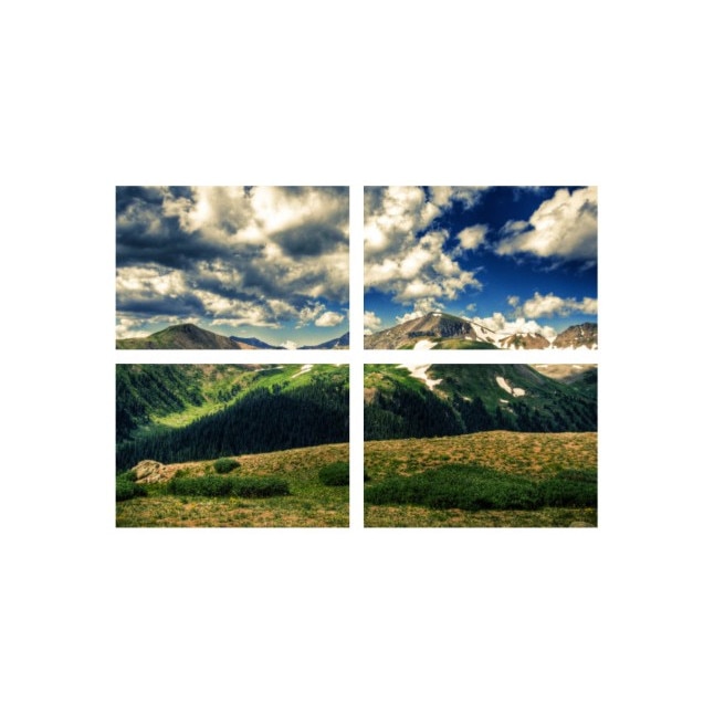 Set tablouri Multicanvas 4 piese 100x70 cm, peisaj 144