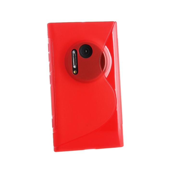 Силиконов Гръб Omni S-Line за Nokia Lumia 1020, Червен