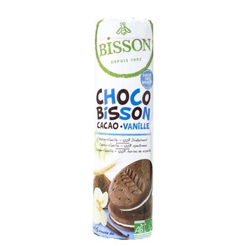 Biscuiti Choco cu Cacao si Vanilie Bio 300gr Bisson Biscuiti Choco cu Cacao si Vanilie Bio 300gr Bisson
