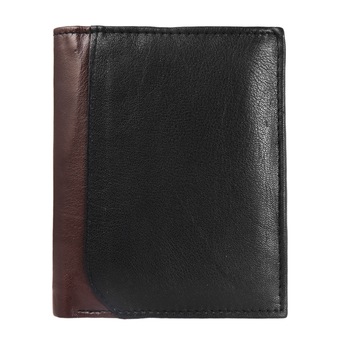 Portofel barbati , Akzent, Ice Star Wallet , protectie RFID, vertical, piele de capra, negru cu insertie maro - 3000364-001 Portofel barbati , Akzent, Ice Star Wallet , protectie RFID, vertical, piele de capra, negru cu insertie maro - 3000364-001