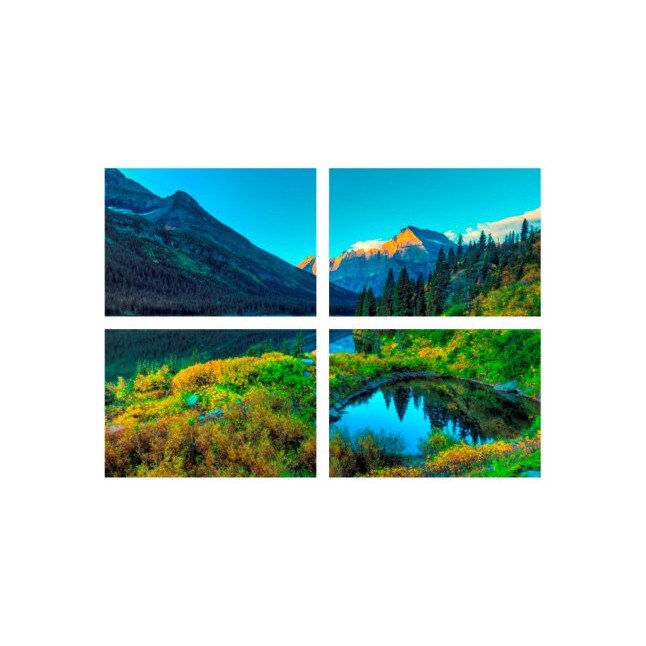 Set tablouri Multicanvas 4 piese 60x40 cm, peisaj 48