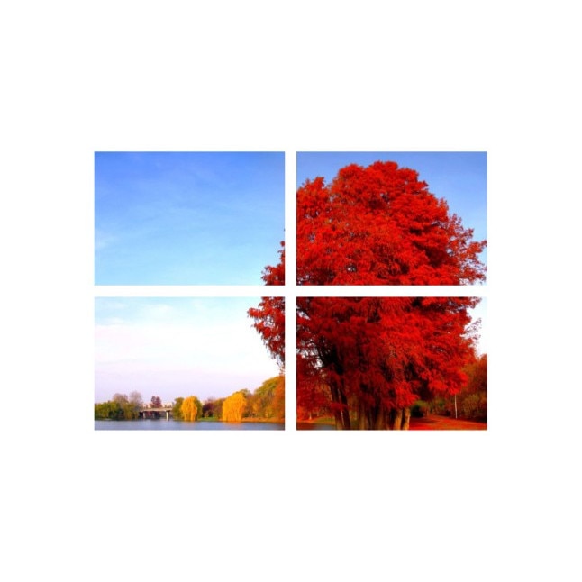 Set tablouri Multicanvas 4 piese 100x70 cm, peisaj 37