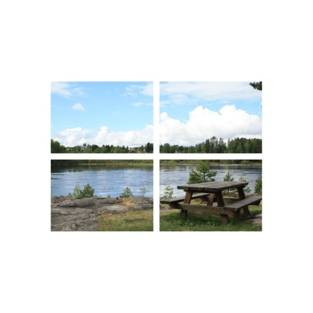 Set tablouri Multicanvas 4 piese 60x40 cm, peisaj 7