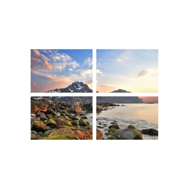 Set tablouri Multicanvas 4 piese 60x40 cm, peisaj 102