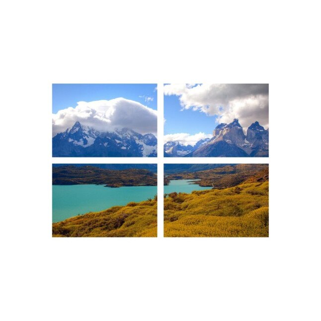 Set tablouri Multicanvas 4 piese 60x40 cm, peisaj 169