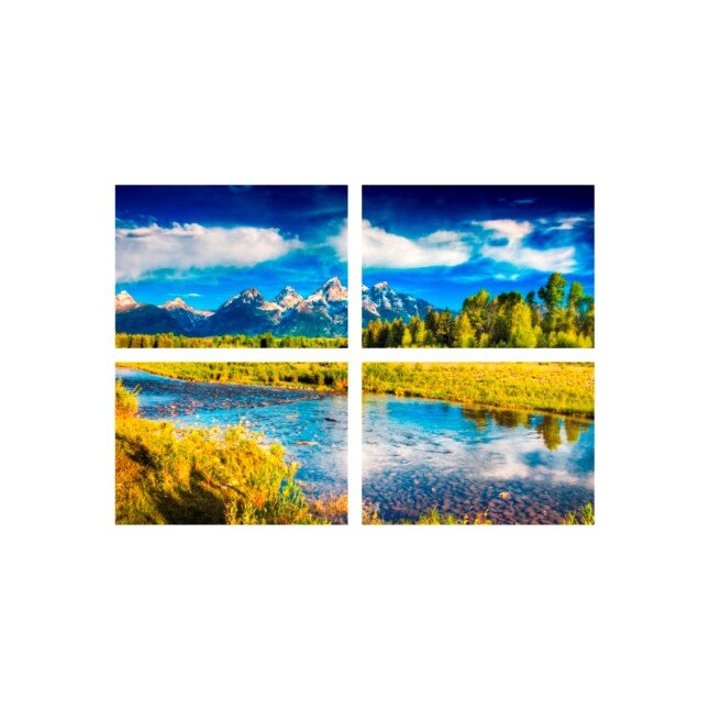 Set tablouri Multicanvas 4 piese 60x40 cm, peisaj 173