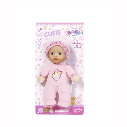 Papusa Zapf Baby Born - Bebelus roz, 18 cm