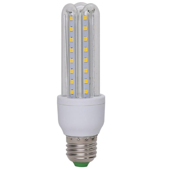 Energiatakarékos 9W LED fénycső E27 foglalatba / 9W=~90W - meleg fehér