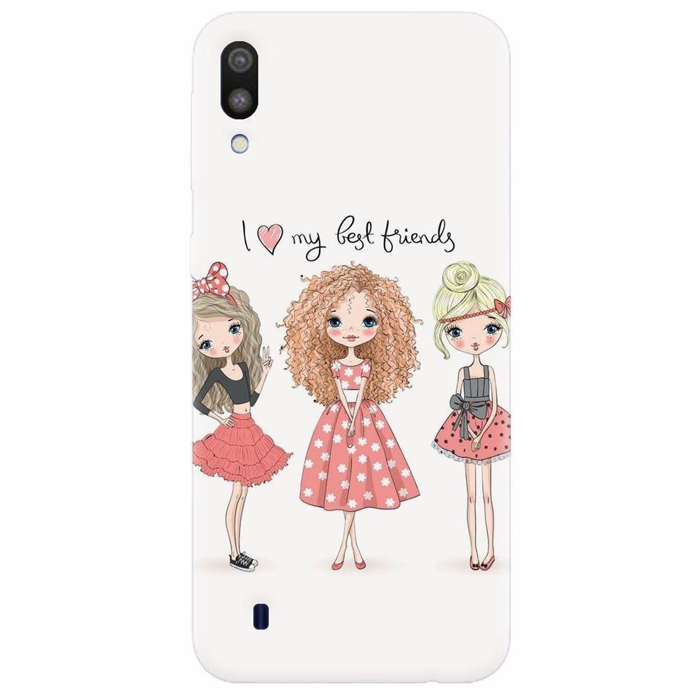 Husa silicon pentru Samsung Galaxy M10, I Love My Best Friends