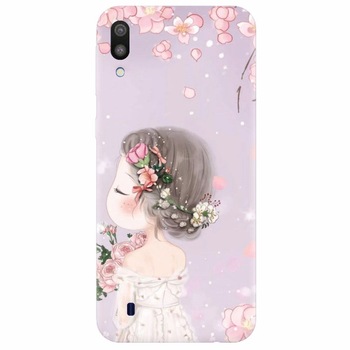 Husa silicon pentru Samsung Galaxy M10, Girl 001 Husa silicon pentru Samsung Galaxy M10, Girl 001