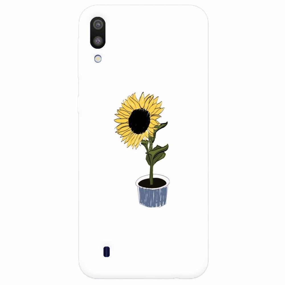 Husa silicon pentru Samsung Galaxy M10, Sun Flower