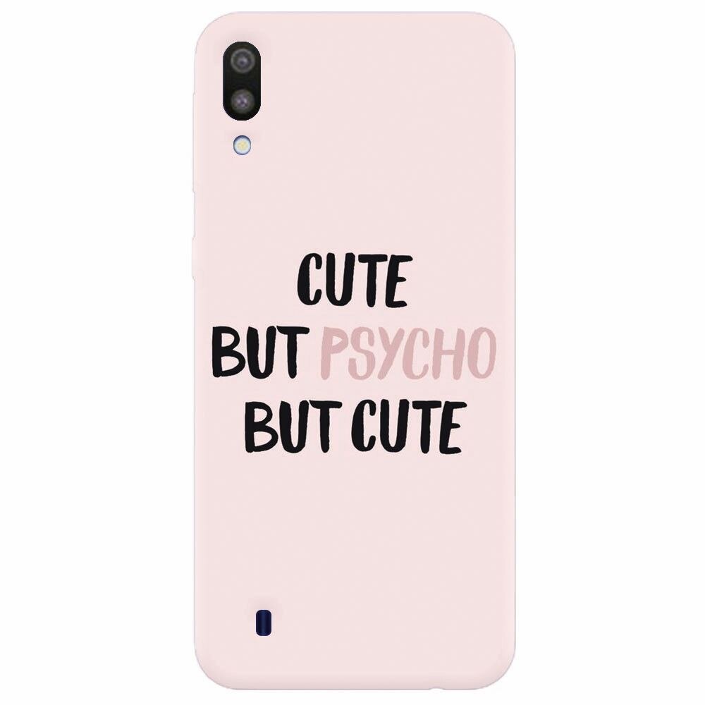 Husa silicon pentru Samsung Galaxy M10, Cute But Psycho
