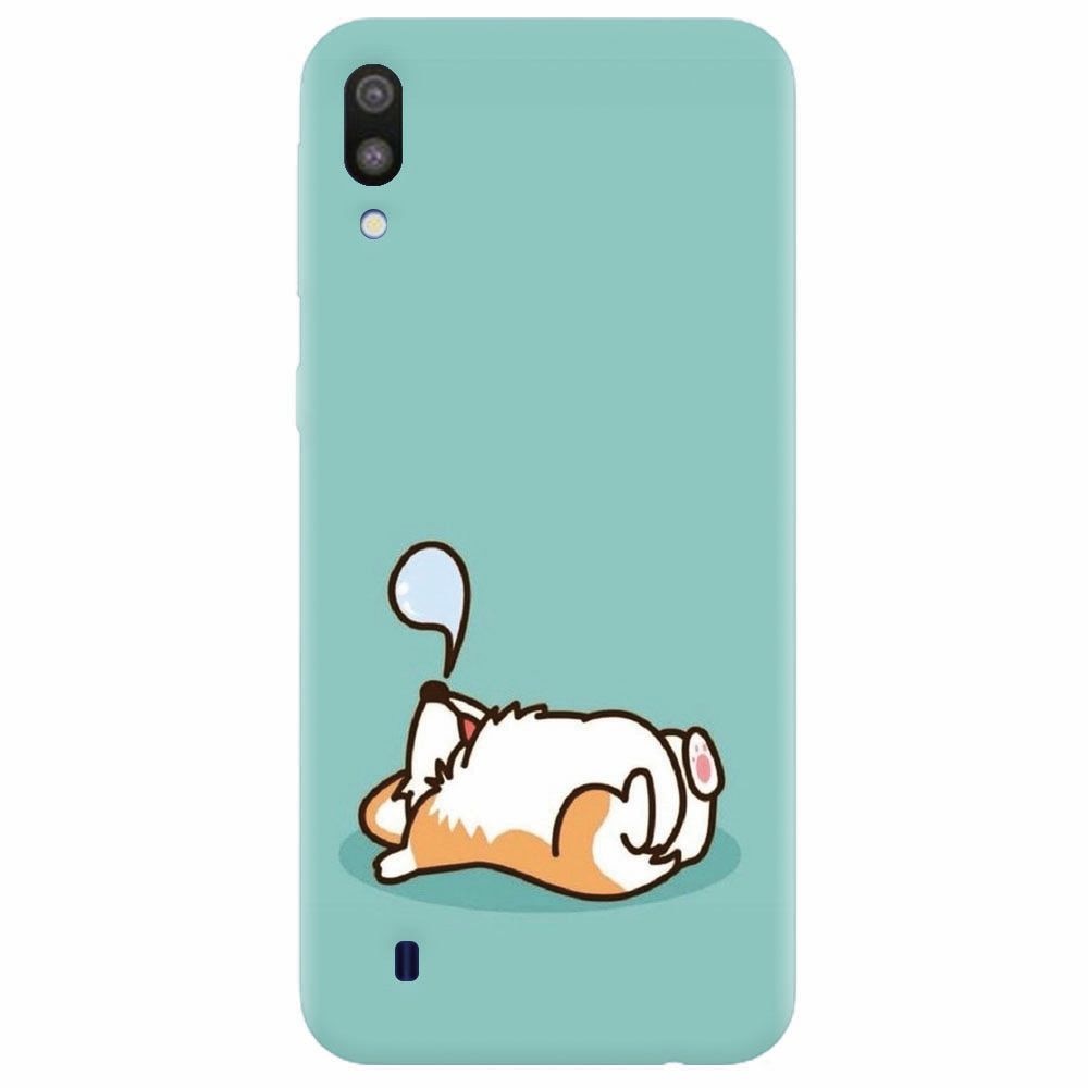 Husa silicon pentru Samsung Galaxy M10, Cute Corgi