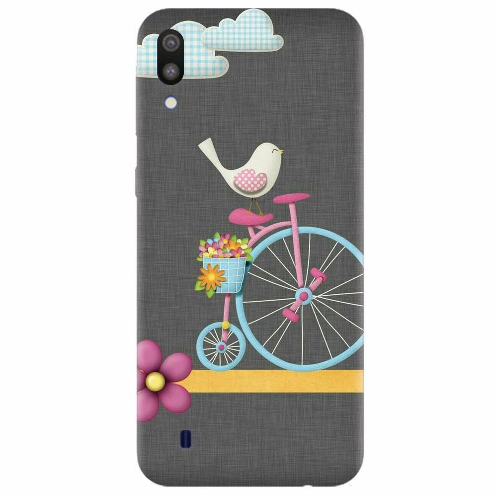 Husa silicon pentru Samsung Galaxy M10, Bird