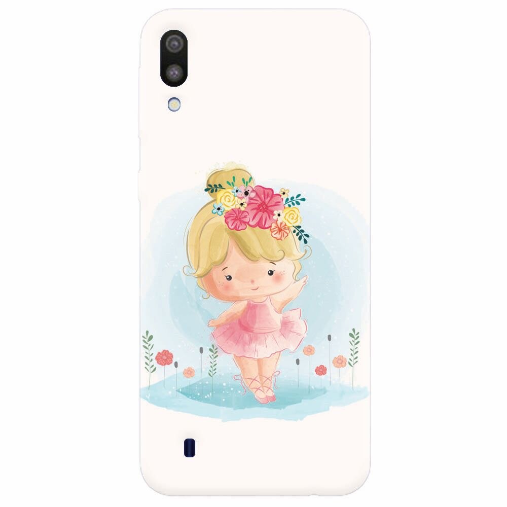Husa silicon pentru Samsung Galaxy M10, Balerina
