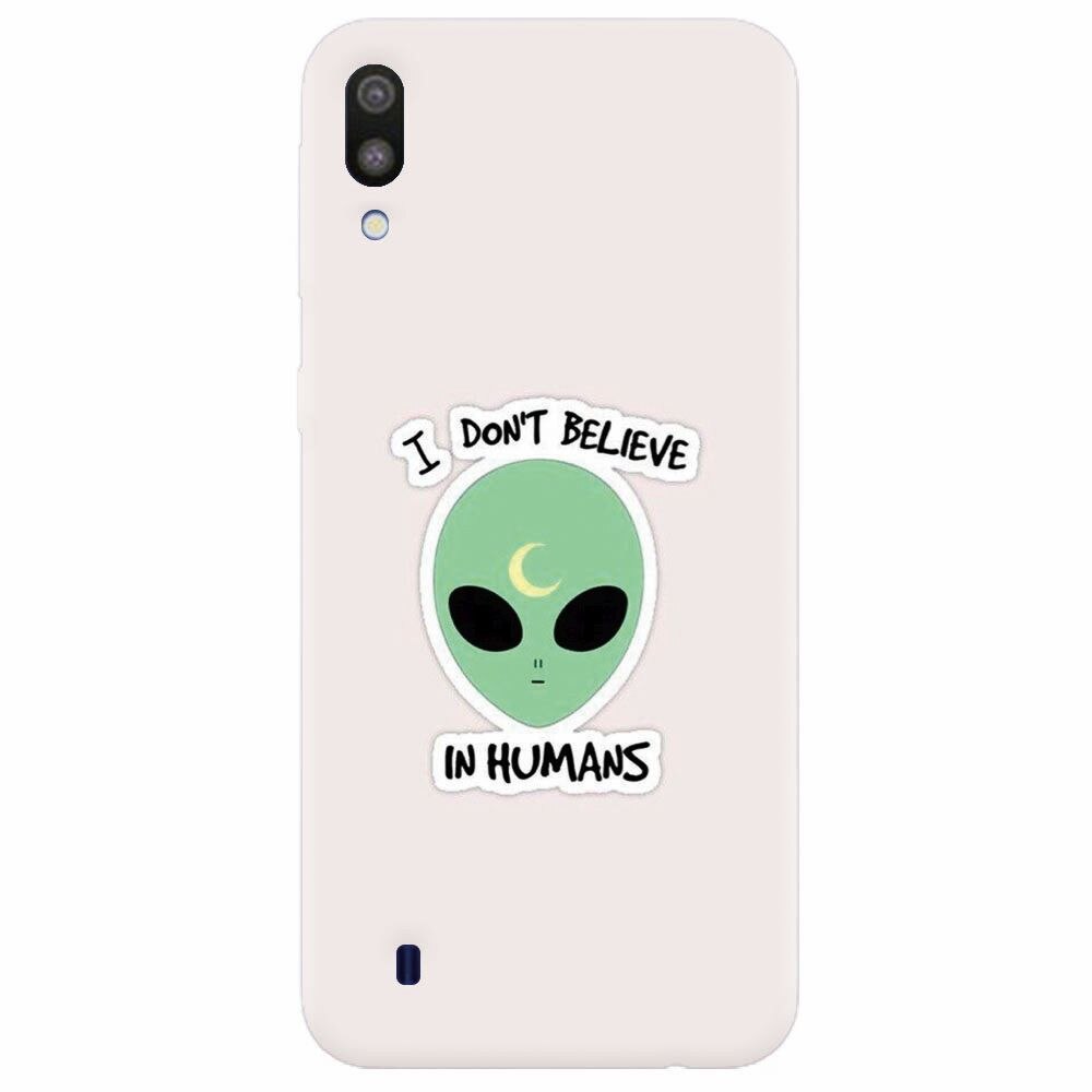 Husa silicon pentru Samsung Galaxy M10, I Dont Believe In Humans