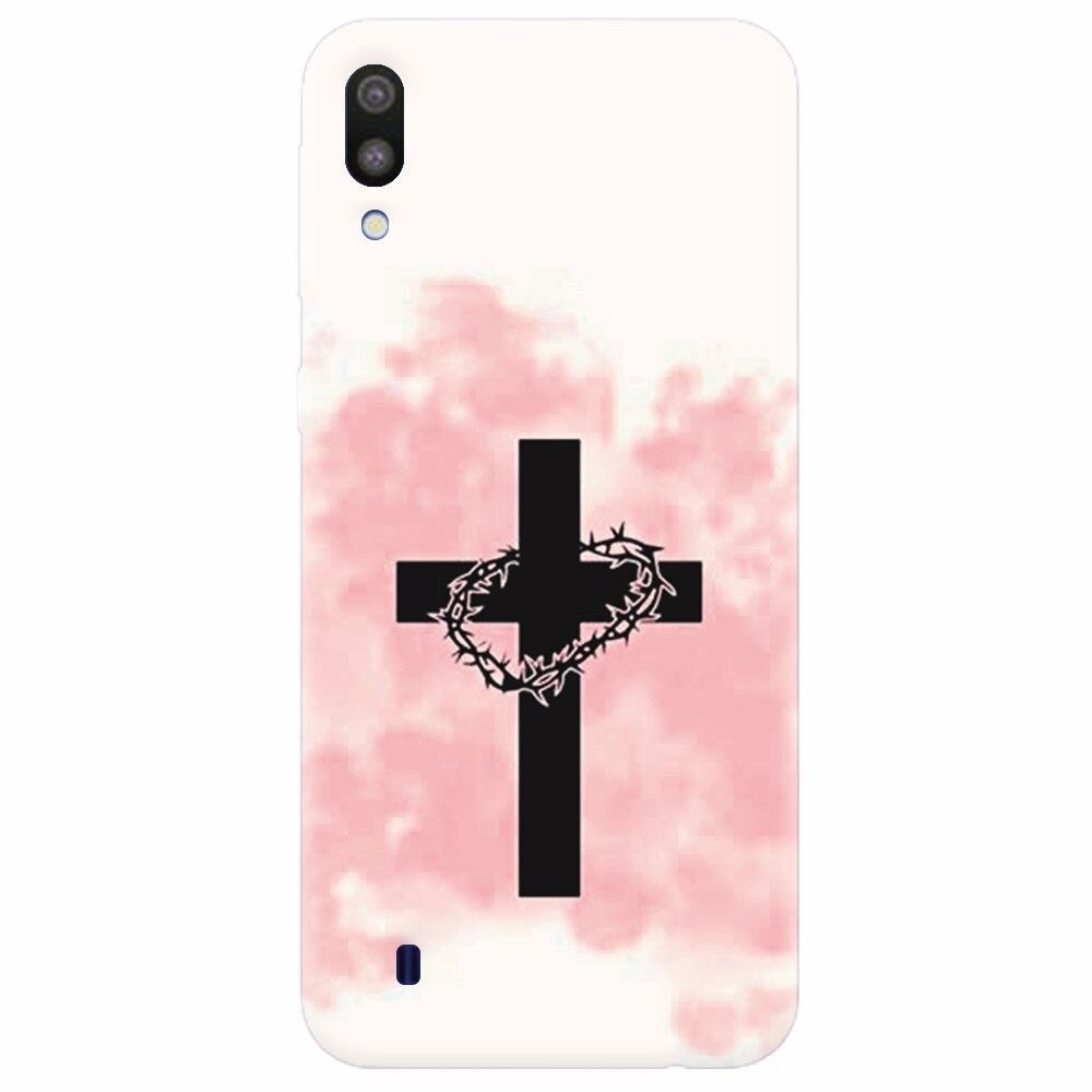 Husa silicon pentru Samsung Galaxy M10, Cross