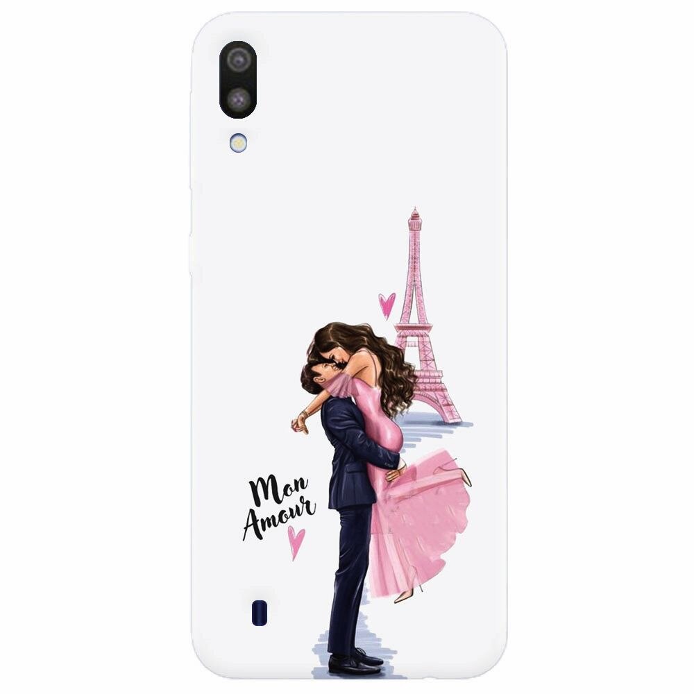 Husa silicon pentru Samsung Galaxy M10, Paris Love Mon Amour