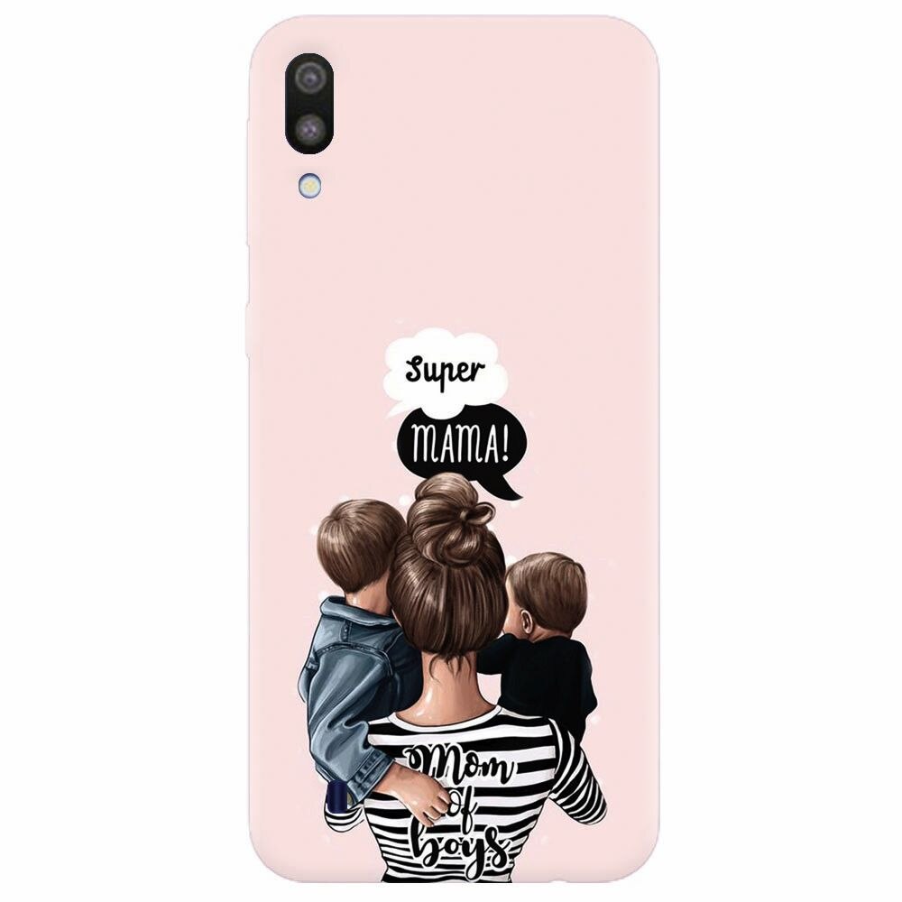 Husa silicon pentru Samsung Galaxy M10, Mom Of Boys