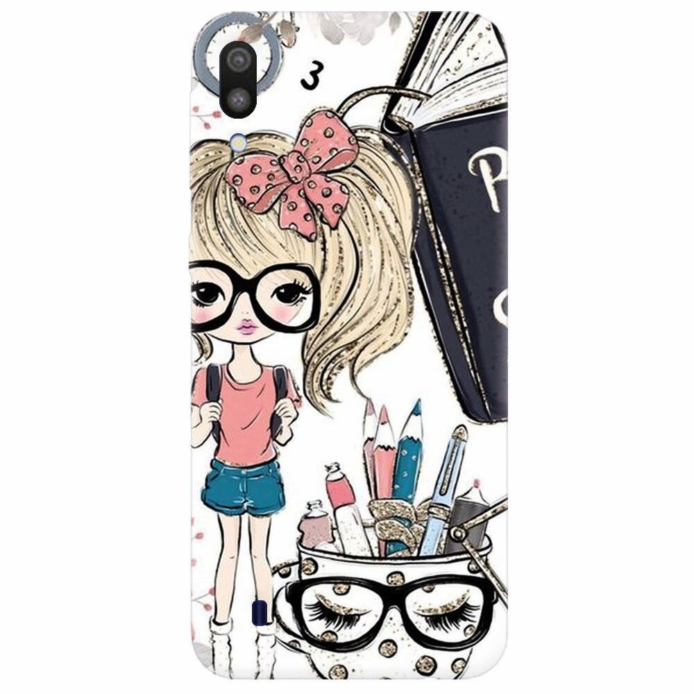 Husa silicon pentru Samsung Galaxy M10, School Girl