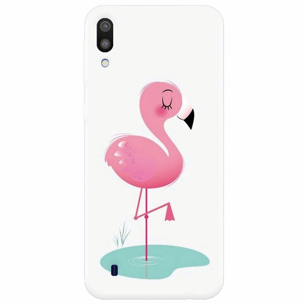 Husa silicon pentru Samsung Galaxy M10, Flamingo Pink