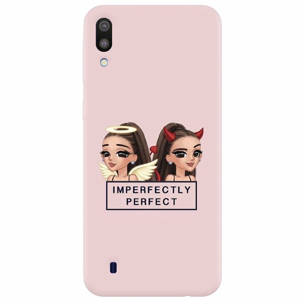 Husa silicon pentru Samsung Galaxy M10, Imperfectly Perfect Pink