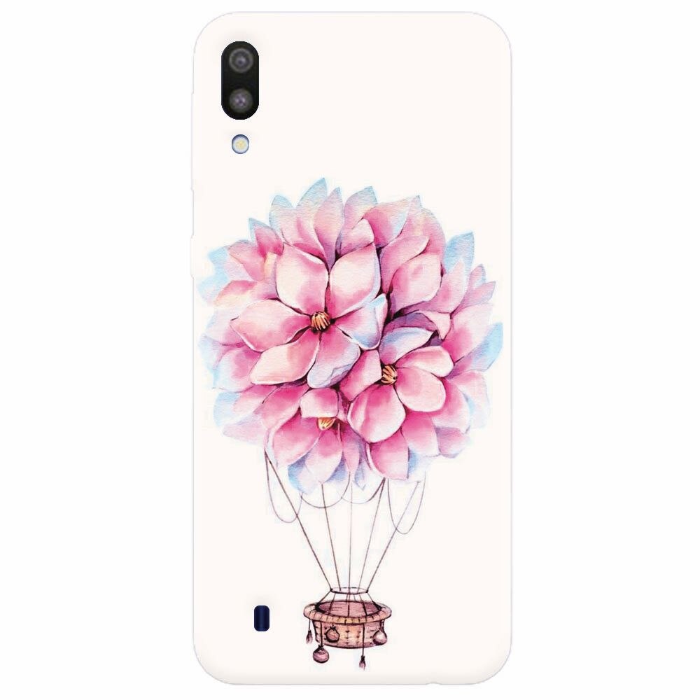 Husa silicon pentru Samsung Galaxy M10, Flower Baloon