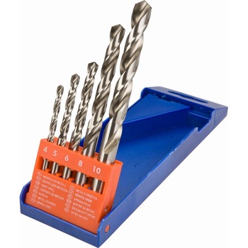 Set 5 burghiI pentru metal, HSS-G, 4-10 mm, Verto 60H000 Set 5 burghiI pentru metal, HSS-G, 4-10 mm, Verto 60H000