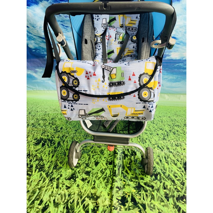 Geanta mamici , PARASHKEVOVI, alb/bleu