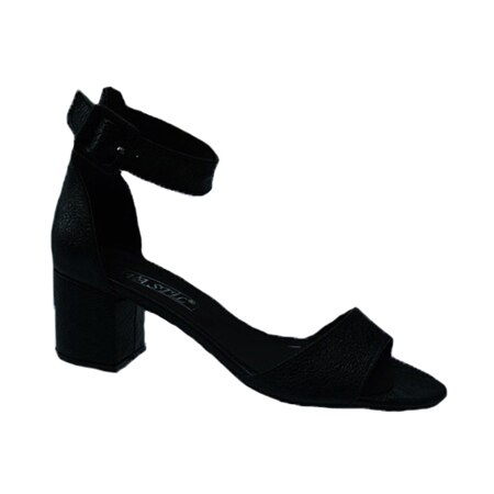 Sandale sclipicioase cu toc mediu,groase,D&J Exclussive, Negru