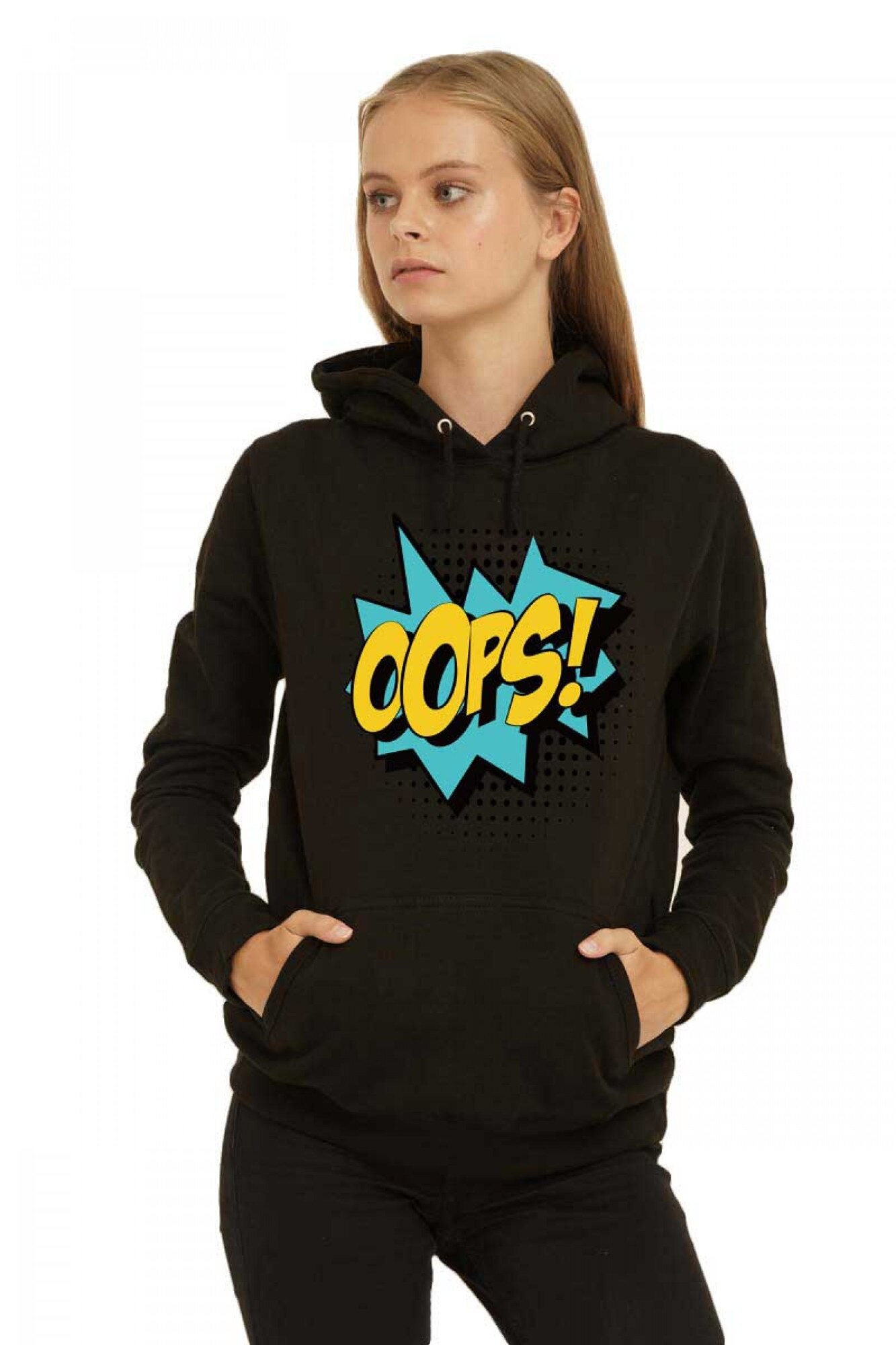 Hanorac dama negru - Oops