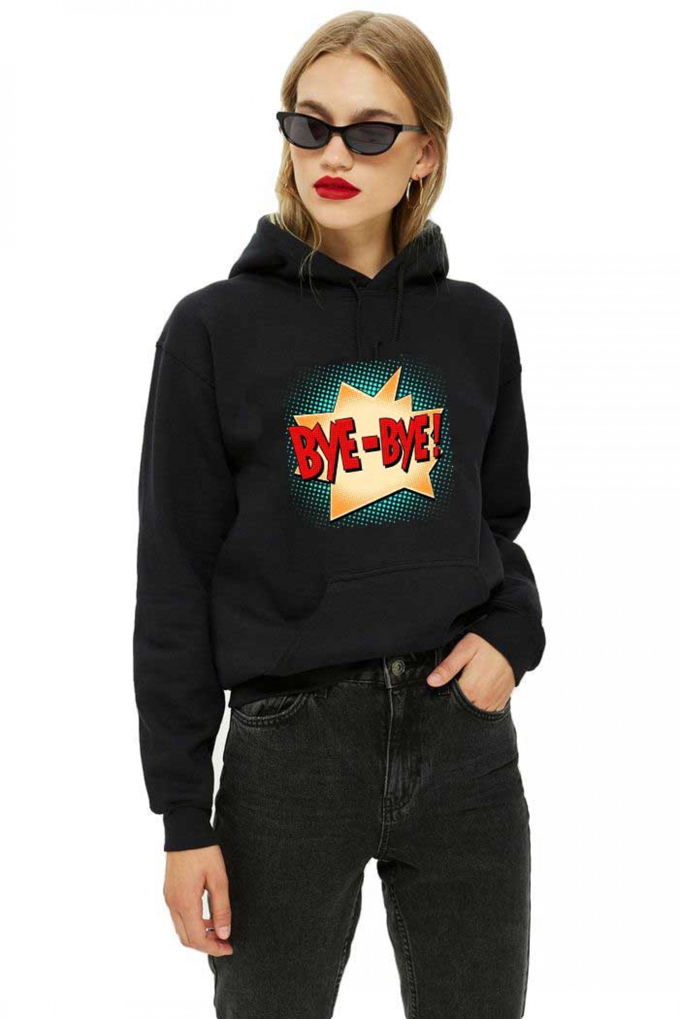 Hanorac dama negru - Bye Bye
