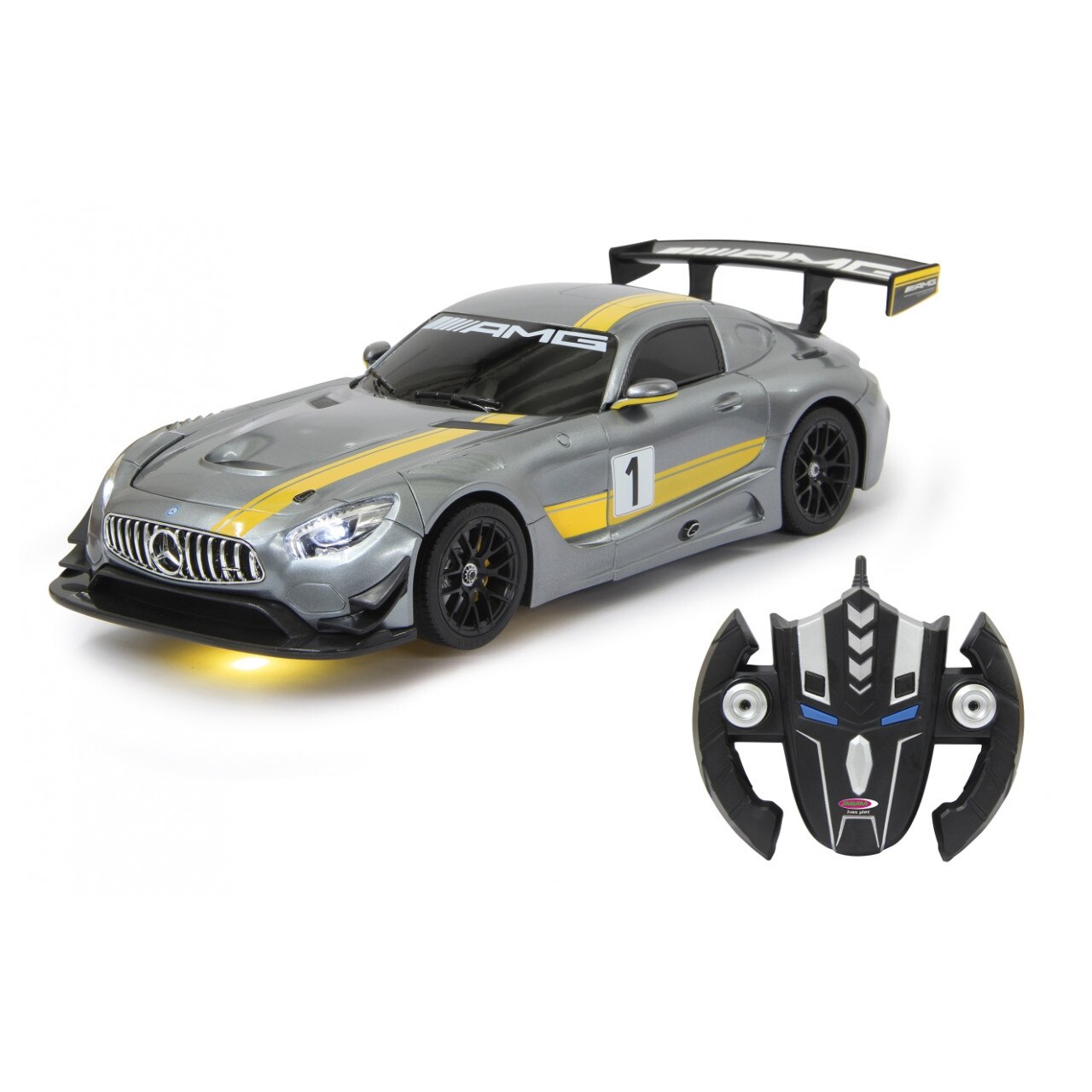Masina RC cu telecomanda Mercedes-AMG GT3 care se transforma 1:14 / 2,4 Ghz