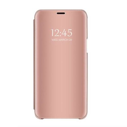 Husa Huawei P20, mirror, carte, clear view, auriu