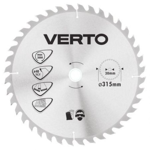 Disc fierastrau circular, 315 x 30 mm, 40 de dinti, 61H140 Verto 61H150
