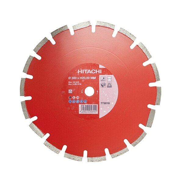Disc diamantat de taiere segmentat, 350 mm, 20 mm prindere taiere uscata