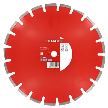 Disc diamantat de taiere segmentat, 350 mm prindere 25.4x mm, taiere uscata Disc diamantat de taiere segmentat, 350 mm prindere 25.4x mm, taiere uscata