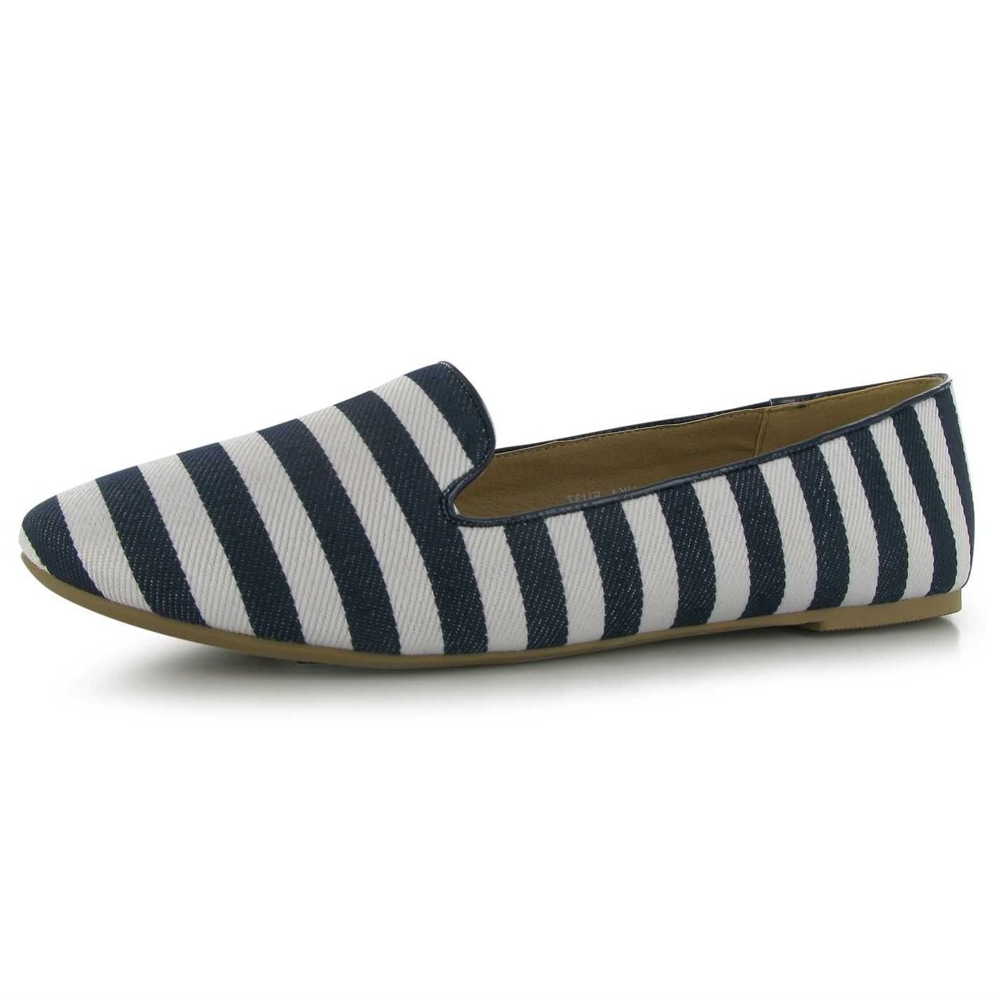 Espadrile cu dungi Miso Sassy Slip, Albastru, 39 EU