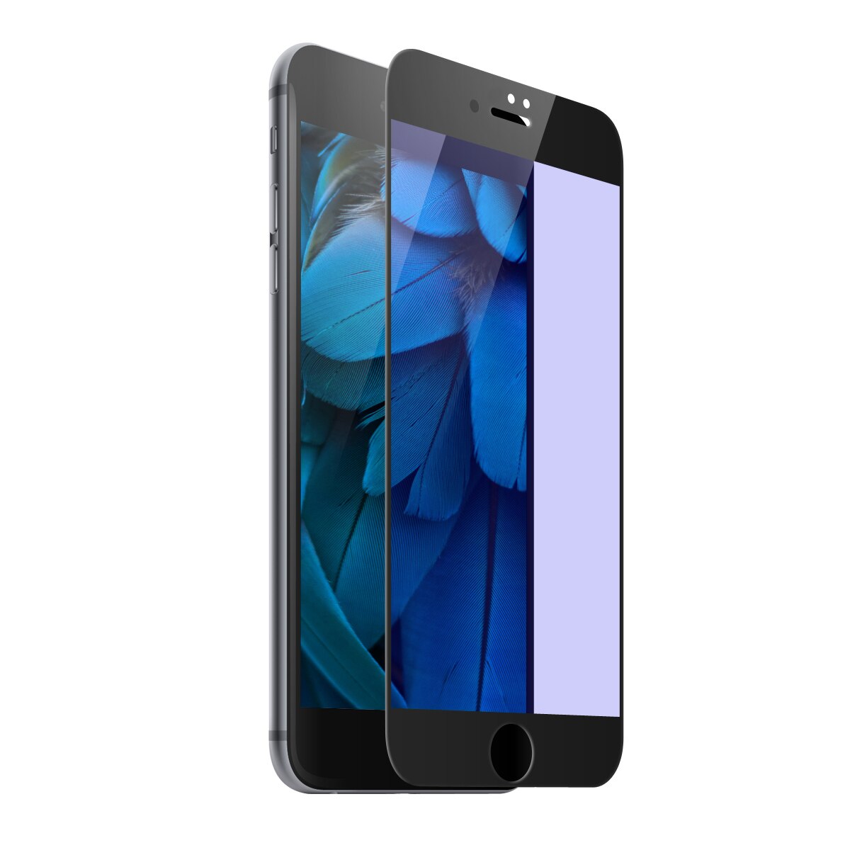 Folie protectie telefon, Baseus, Pentru Apple iPhone 7, Transparent/Negru