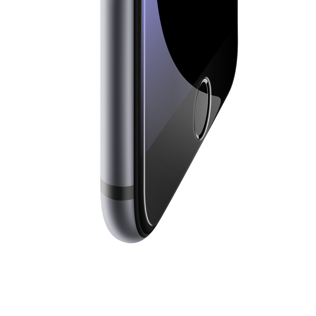 Folie protectie telefon, Baseus, Pentru Apple iPhone 7, Transparent/Negru