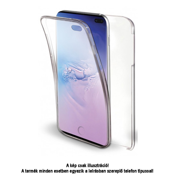 Apple iPhone 5 / 5S / SE Forcell 360 PC+TPU 360°-os 2 részes műanyag/szilikon telefontok, Átlátszó