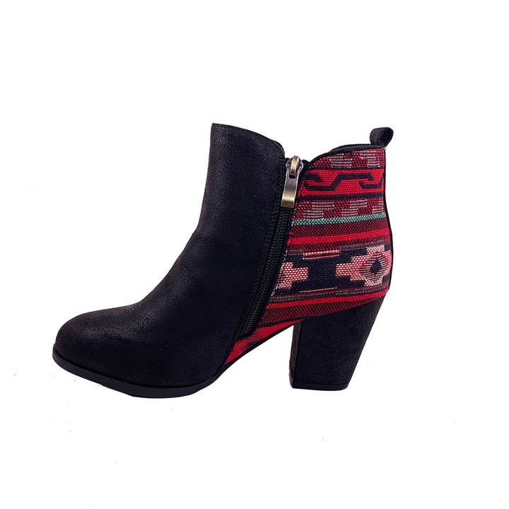 Ghete dama, JUP, Velur, Marime 38, Negru