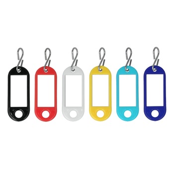 Etichete colorate de identificare tip breloc pentru chei, set de 6 bucati Etichete colorate de identificare tip breloc pentru chei, set de 6 bucati