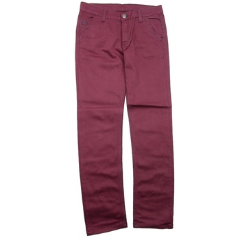 Pantaloni casual baieti NN BT-302V, Visiniu, 176 Pantaloni casual baieti NN BT-302V, Visiniu, 176