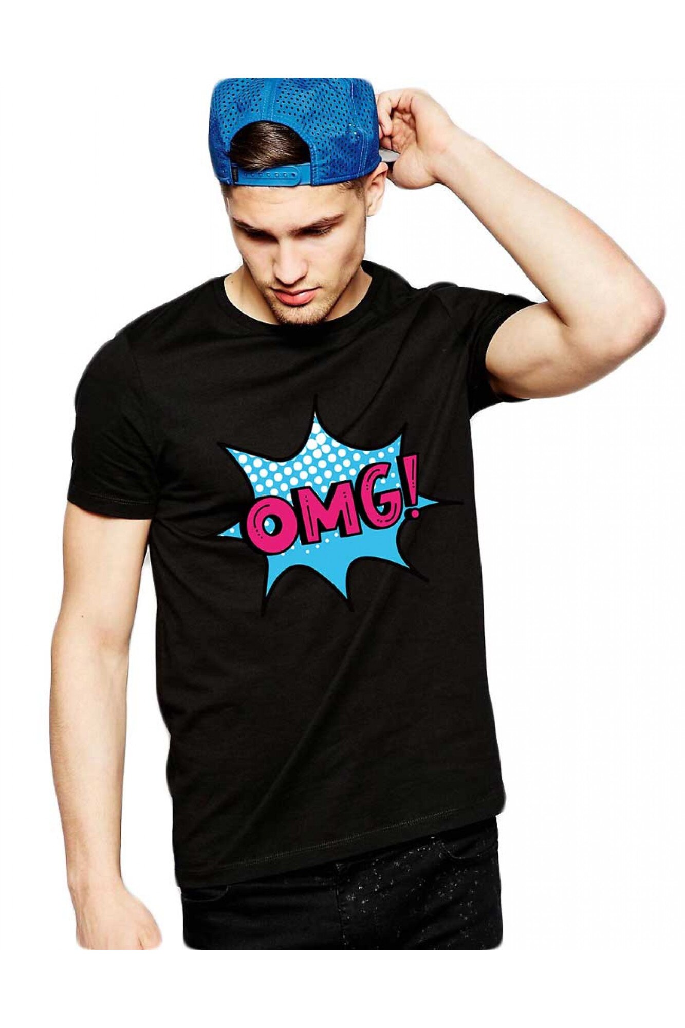Tricou barbati negru - OMG